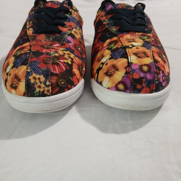 Easy Spirit W7 Floral Tie canvas style slp on sneaker High-quality white treads - Picture 3 of 14